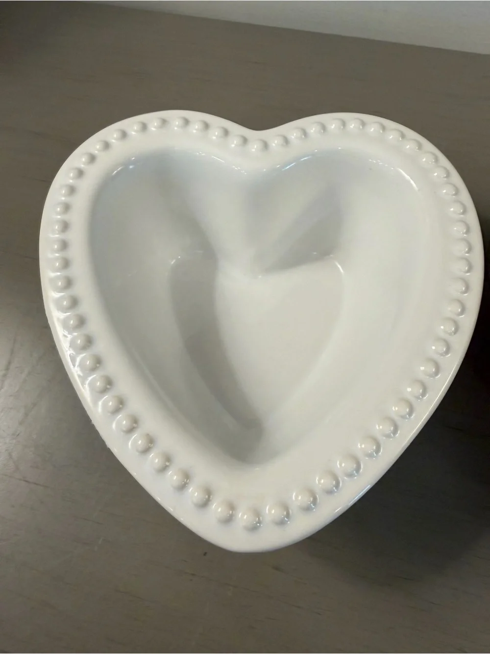 CHANTAL Valentine Heart Ramekins Set Of 2 Baking Candy Mahjong Dice Dish Gift